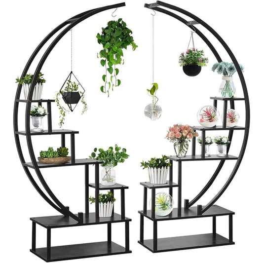 Cute Indoor Plant Stand 
2 Pcs 6 Tier Tall Metal Indoor Plant Stand Shelf 
Multi-level indoor Furniture