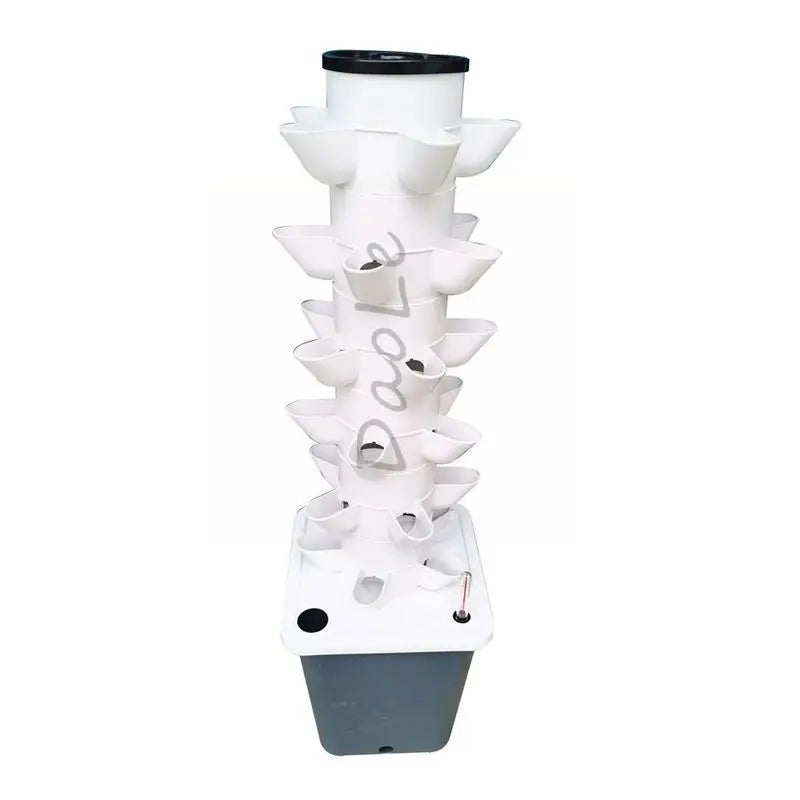 Cute 5-Hole Hydroponic Growing System Garden Balcony Vertical Tower Planters DIY Soilless Culture Grow Pot Kit Detachable Cups