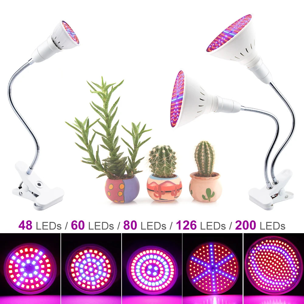 Cute WENNI Full Spectrum LED E27 Grow Light Bulb 
Plant LED Light Hydroponics Lighting Phyto Lamp Greenhouse Growth LED