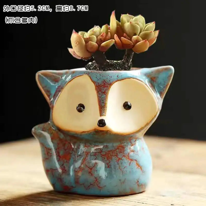 Lovely Fox Style Plant Pot